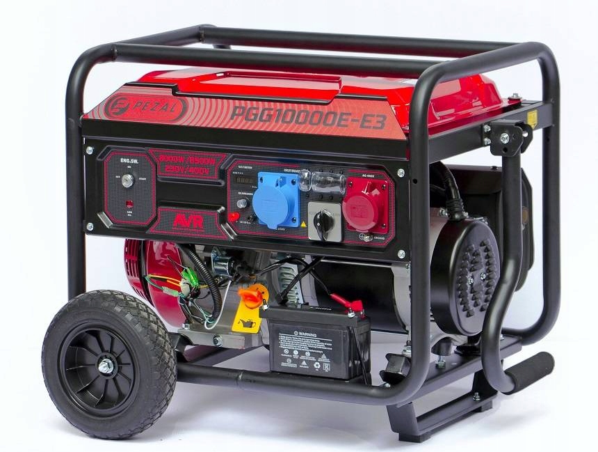 Генератор бензиновий PEZAL 7,5 кВт,3 фаза (220/400 В) (PGG10000E-ЕЗ)